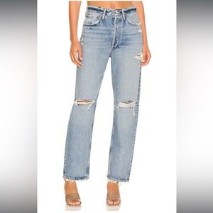 Agolde 90's Mid Rise Loose in Isolate size 28